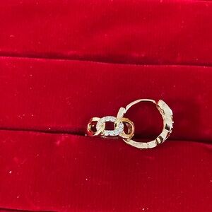 Elegant Gold and Silver Hoop Earrings